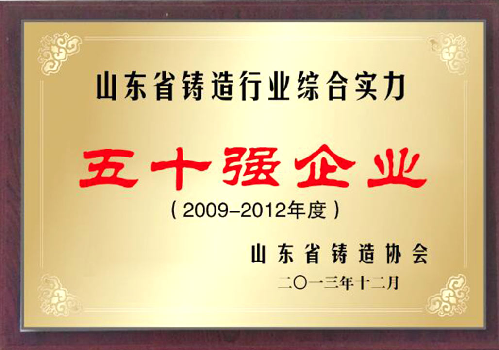 鑄造行(háng)業50強