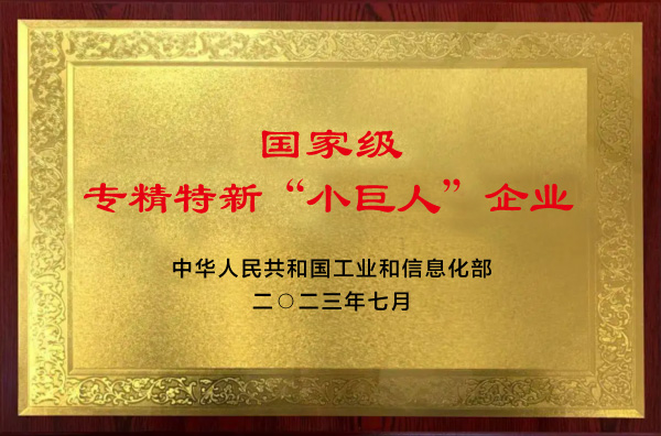 小巨人(ren)企業證書